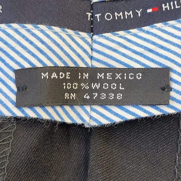 Tommy Hilfiger Men’s Classic Trousers Pants 100% wool  size 38-40 - Picture 5 of 9